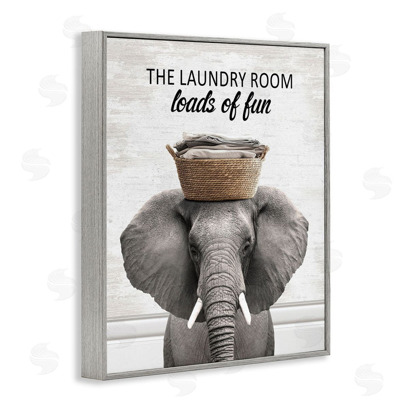 Lettered and Lined | Loads Of Fun Laundry Elephant