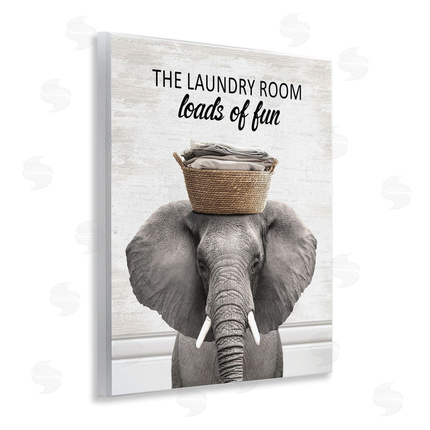 Lettered and Lined | Loads Of Fun Laundry Elephant
