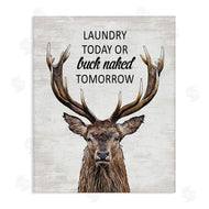 Lettered and Lined | Buck Naked Tomorrow Funny Laundry