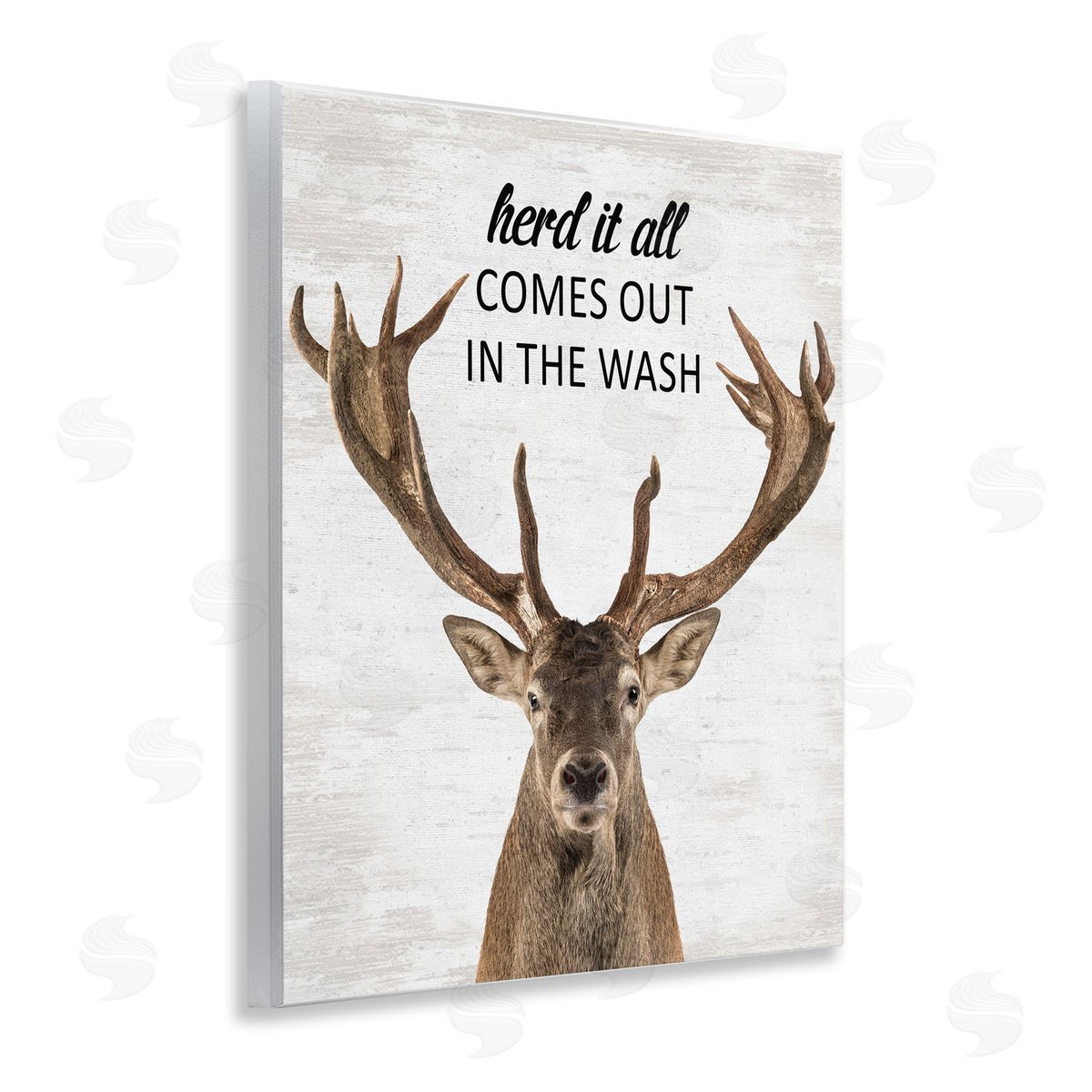 Herd It Comes Out In Wash Wood Plaque Wall Art, Home Decor by Lettered and Lined