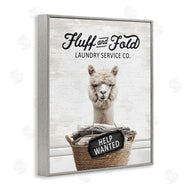 Lettered and Lined | Fluff & Fold Laundry Alpaca