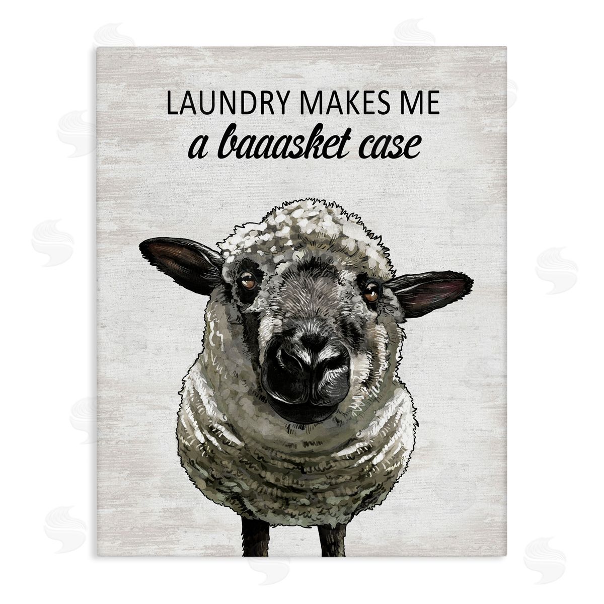 Laundry Makes Me Basket Case Canvas Wall Art, Home Decor by Lettered and Lined