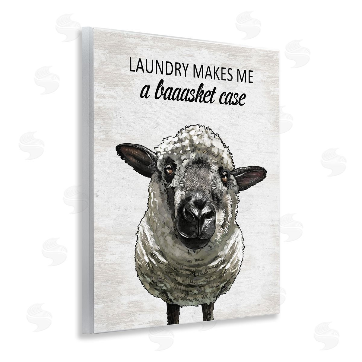 Laundry Makes Me Basket Case Wood Plaque Wall Art, Home Decor by Lettered and Lined