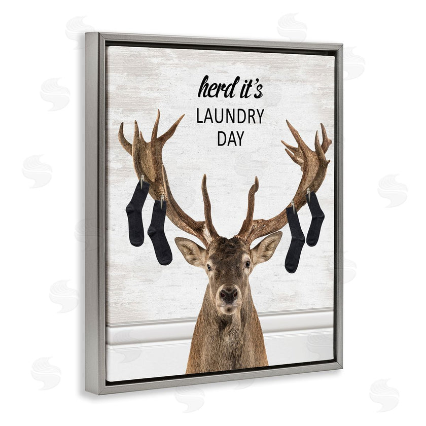 Lettered and Lined | Laundry Elk with Hanging Socks