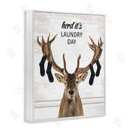Lettered and Lined | Laundry Elk with Hanging Socks