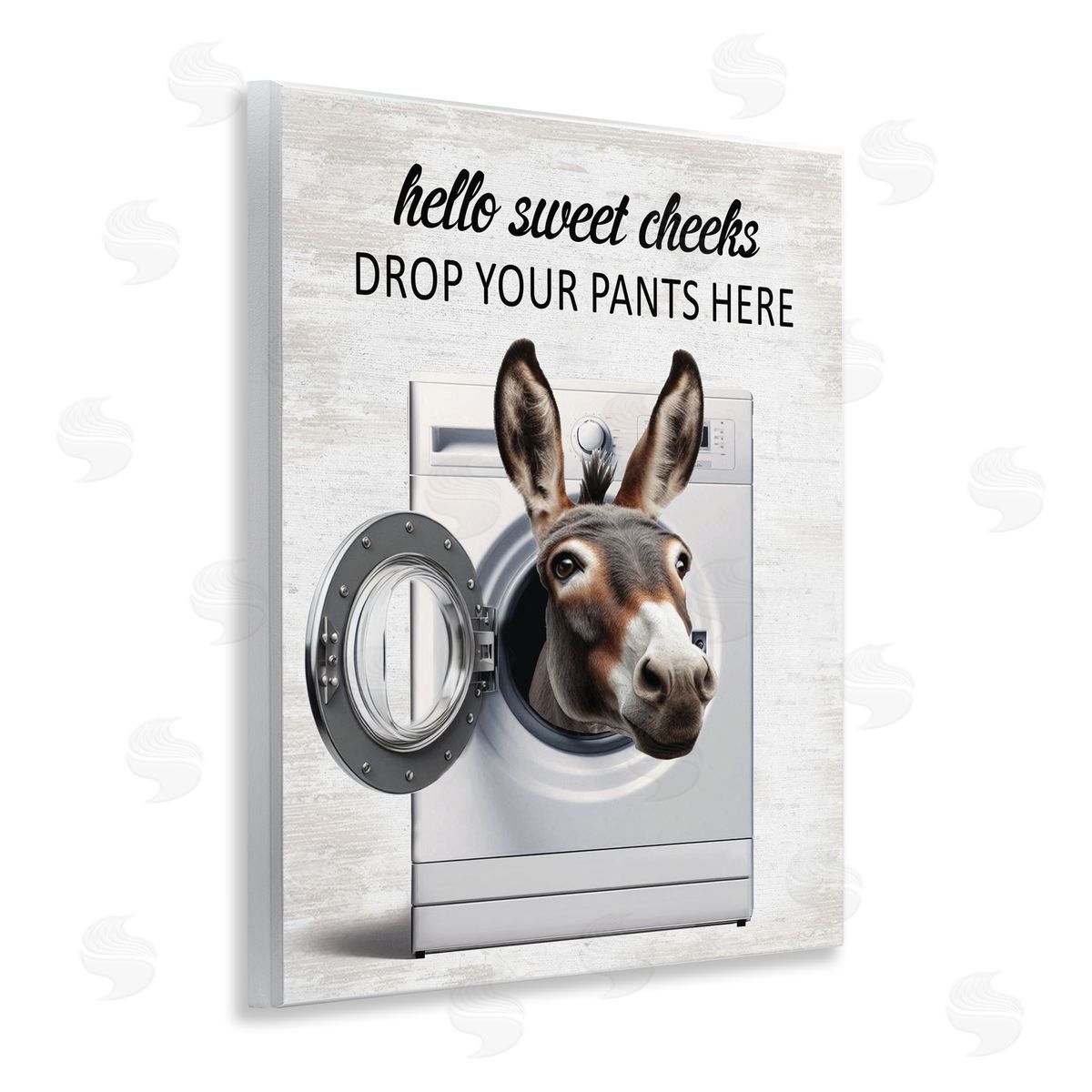 Funny Sweet Cheeks Laundry Wood Plaque Wall Art, Home Decor by Lettered and Lined