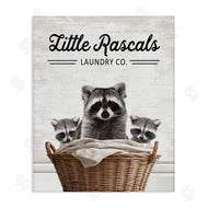 Lettered and Lined | Little Rascals Laundry Raccoons