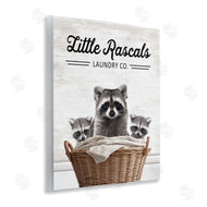Lettered and Lined | Little Rascals Laundry Raccoons