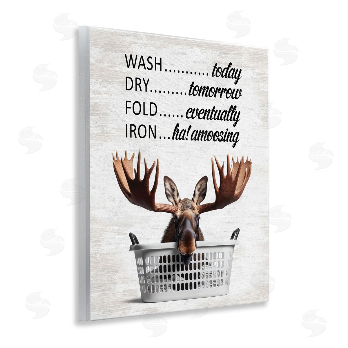 Sassy Moose & Laundry Wood Plaque Wall Art, Home Decor by Lettered and Lined