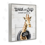 Lettered and Lined | Wash & Dry Laundry Giraffe