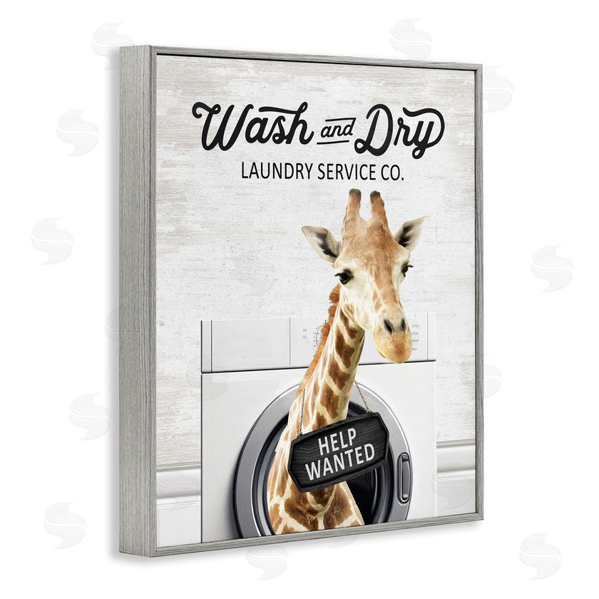 Lettered and Lined | Wash & Dry Laundry Giraffe