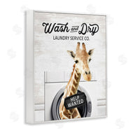 Lettered and Lined | Wash & Dry Laundry Giraffe