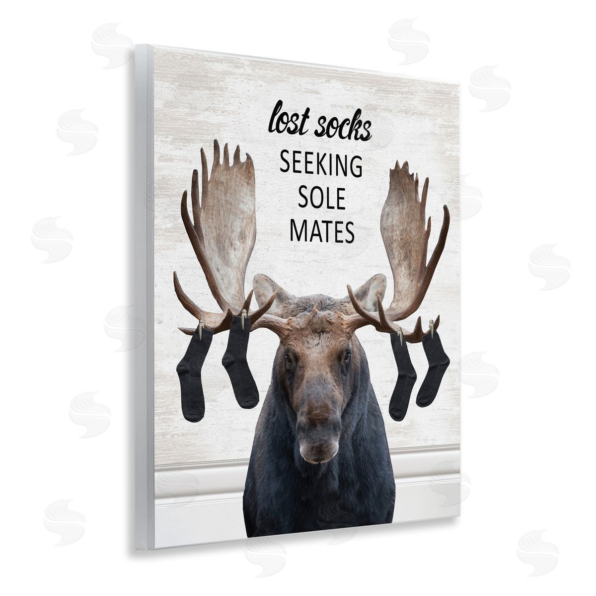 Lost Socks Seeking Sole Mates Wood Plaque Wall Art, Home Decor by Lettered and Lined