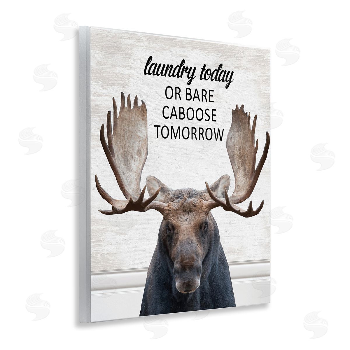 Laundry Today Bare Caboose Tomorrow Wood Plaque Wall Art, Home Decor by Lettered and Lined