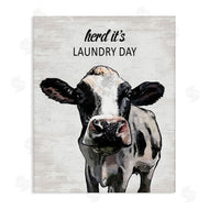 Lettered and Lined | Herd It's Laundry Day Cow