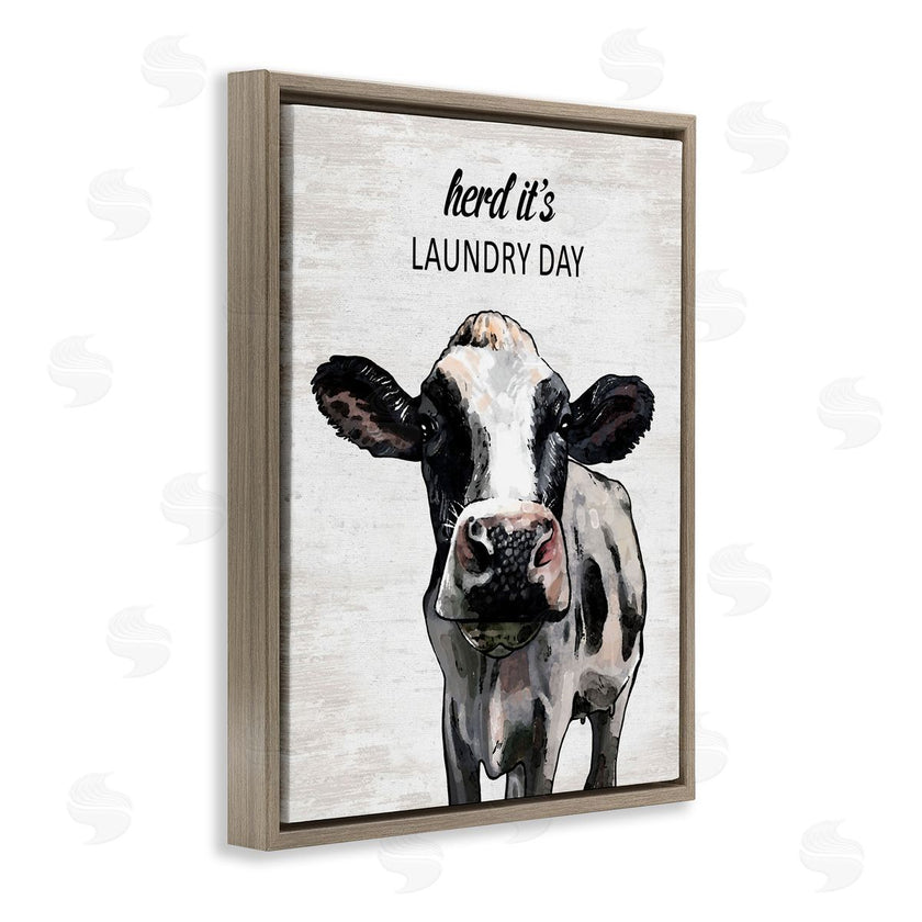 Lettered and Lined | Herd It's Laundry Day Cow