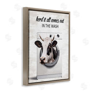 Lettered and Lined | Cow & Washing Machine