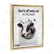 Lettered and Lined | Cow & Washing Machine