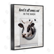 Lettered and Lined | Cow & Washing Machine