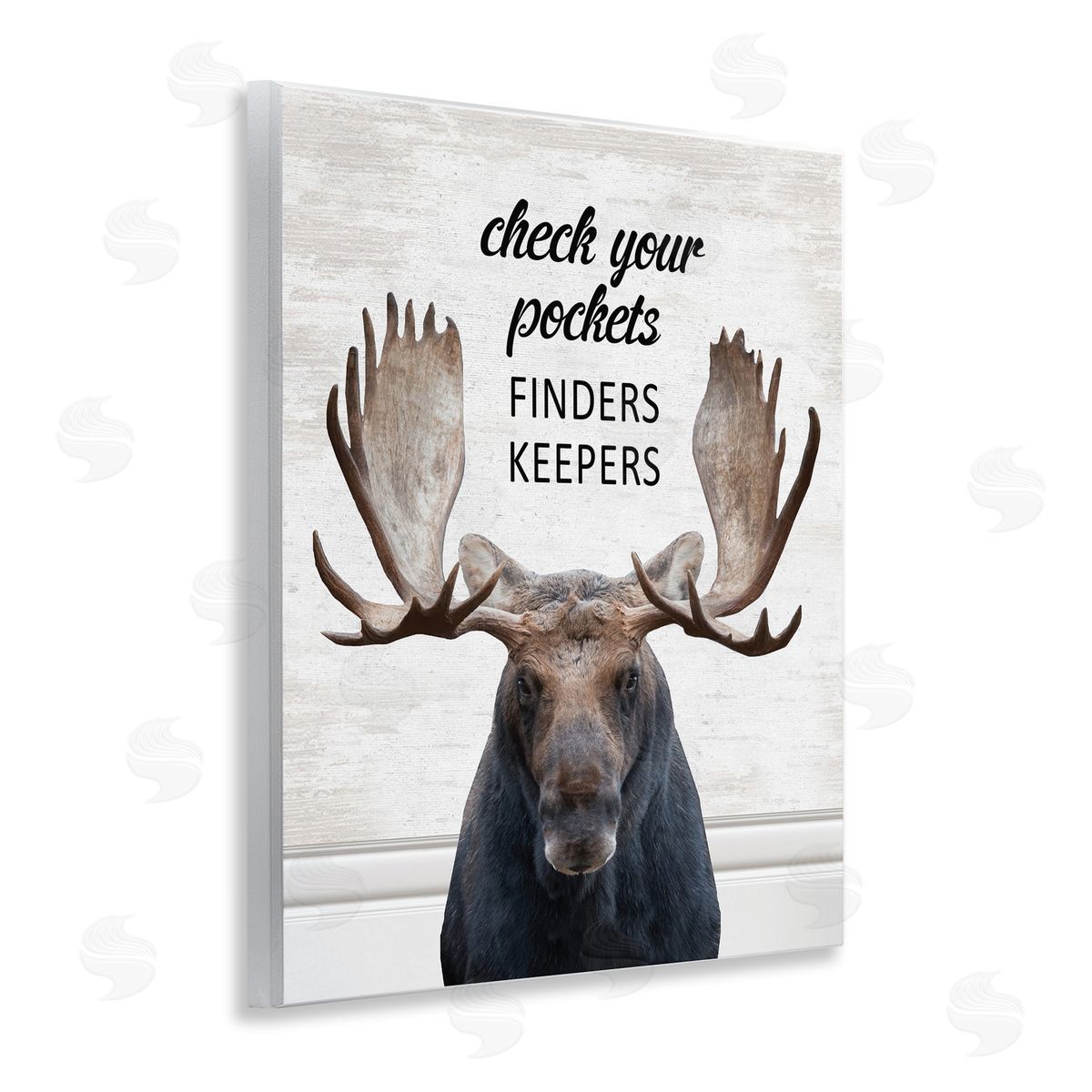 Check Pockets Laundry Reminder Wood Plaque Wall Art, Home Decor by Lettered and Lined