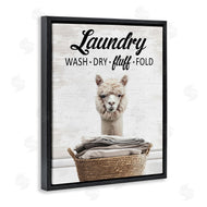 Lettered and Lined | Wash Dry Fluff Laundry Alpaca