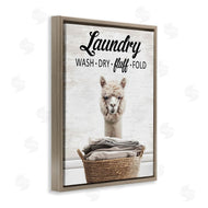 Lettered and Lined | Wash Dry Fluff Laundry Alpaca