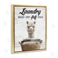 Lettered and Lined | Wash Dry Fluff Laundry Alpaca