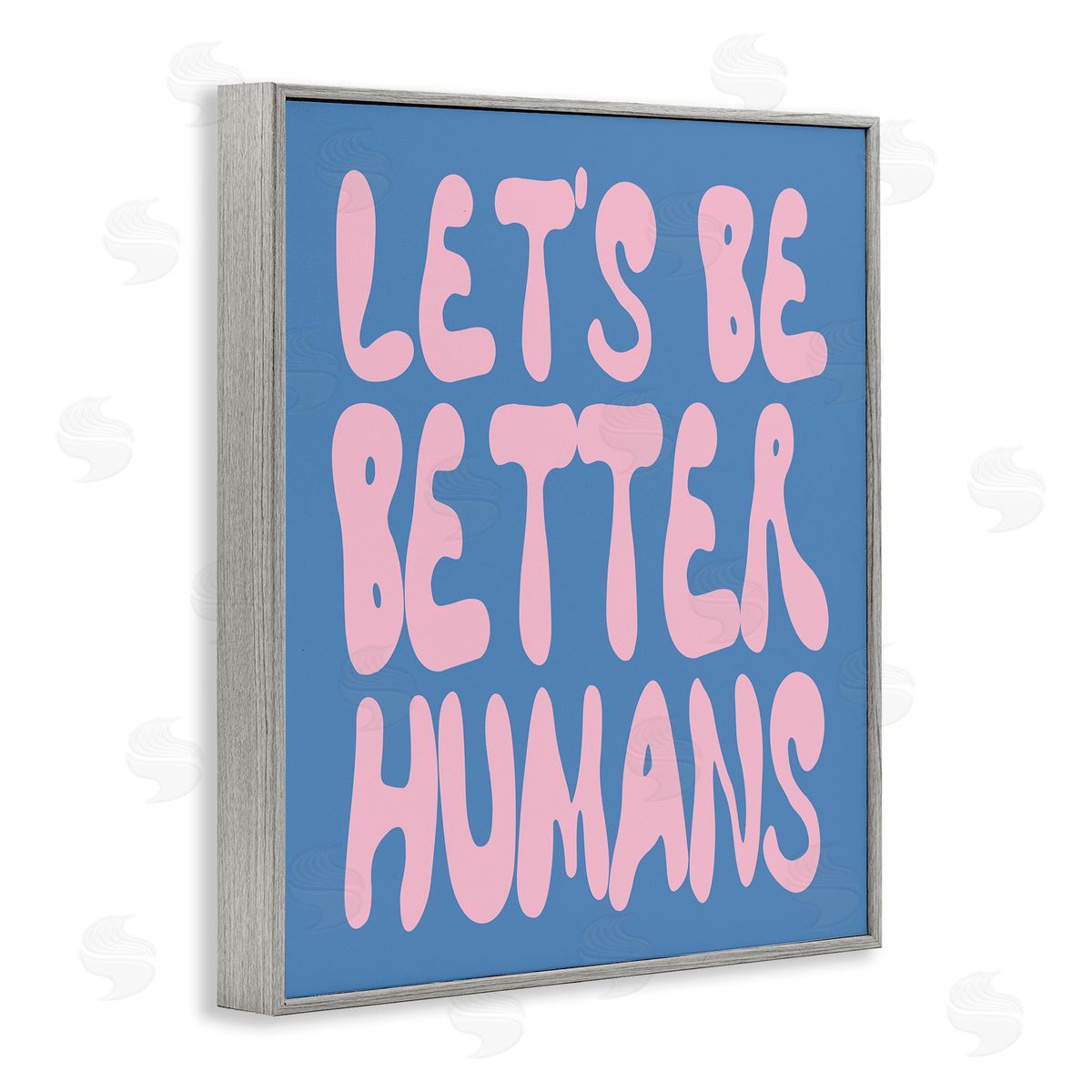 Let's Be Better Humans Grey Frame Print Wall Art, Home Decor by House of Lulu