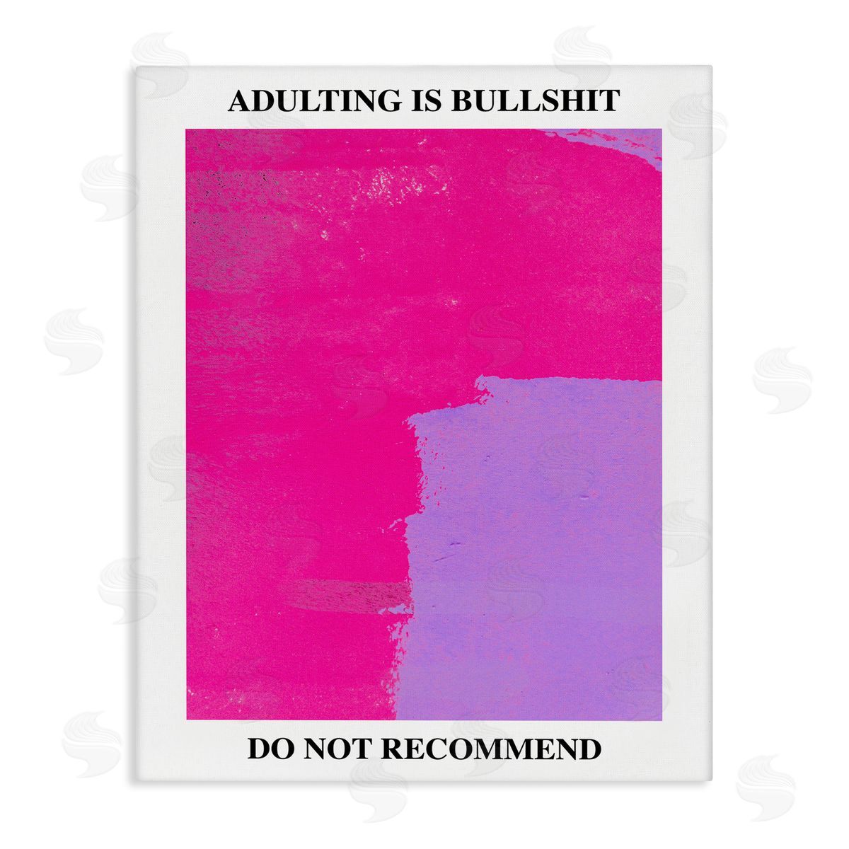 Adulting Do Not Recommend Canvas Wall Art, Home Decor by House of Lulu