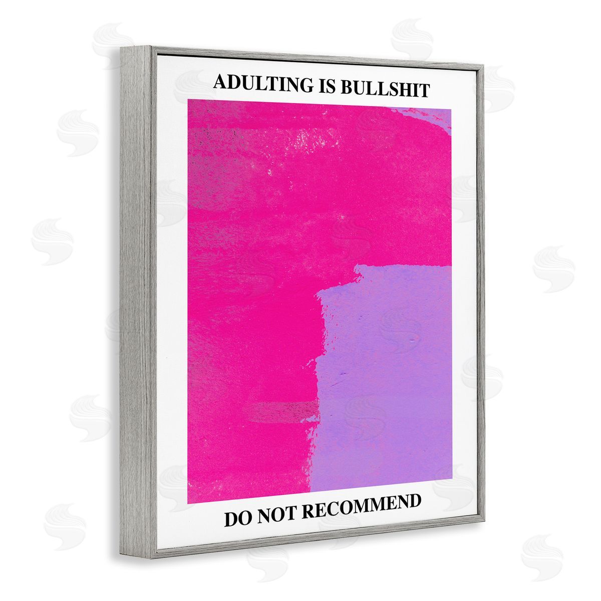 Adulting Do Not Recommend Grey Frame Print Wall Art, Home Decor by House of Lulu