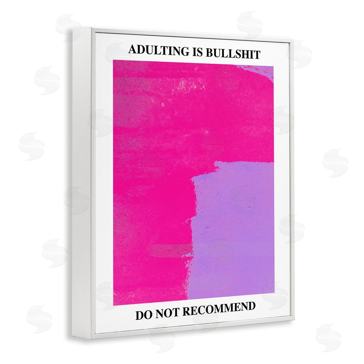 Adulting Do Not Recommend White Frame Print Wall Art, Home Decor by House of Lulu