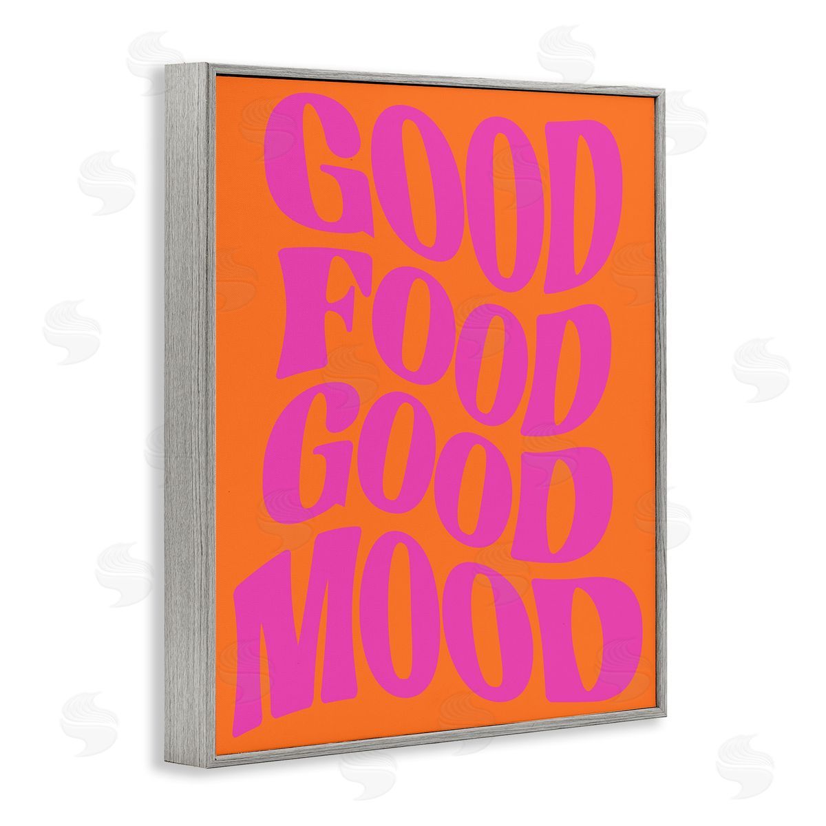 Good Food & Mood Grey Frame Print Wall Art, Home Decor by House of Lulu