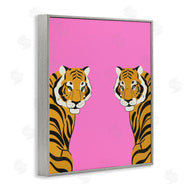 House of Lulu | Bold Mirrored Tigers on Pink