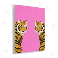 House of Lulu | Bold Mirrored Tigers on Pink