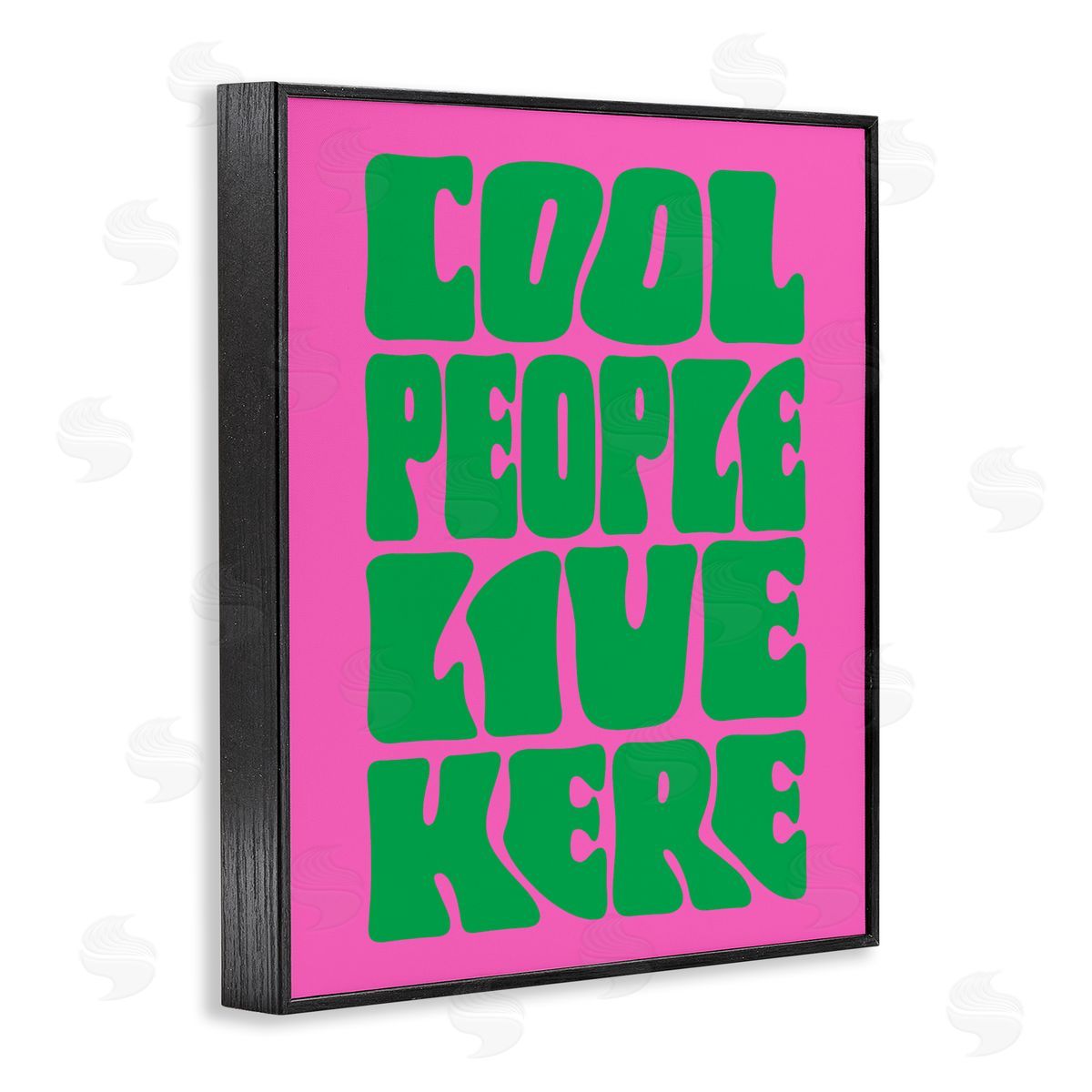 Cool People Live Here Black Frame Print Wall Art, Home Decor by House of Lulu