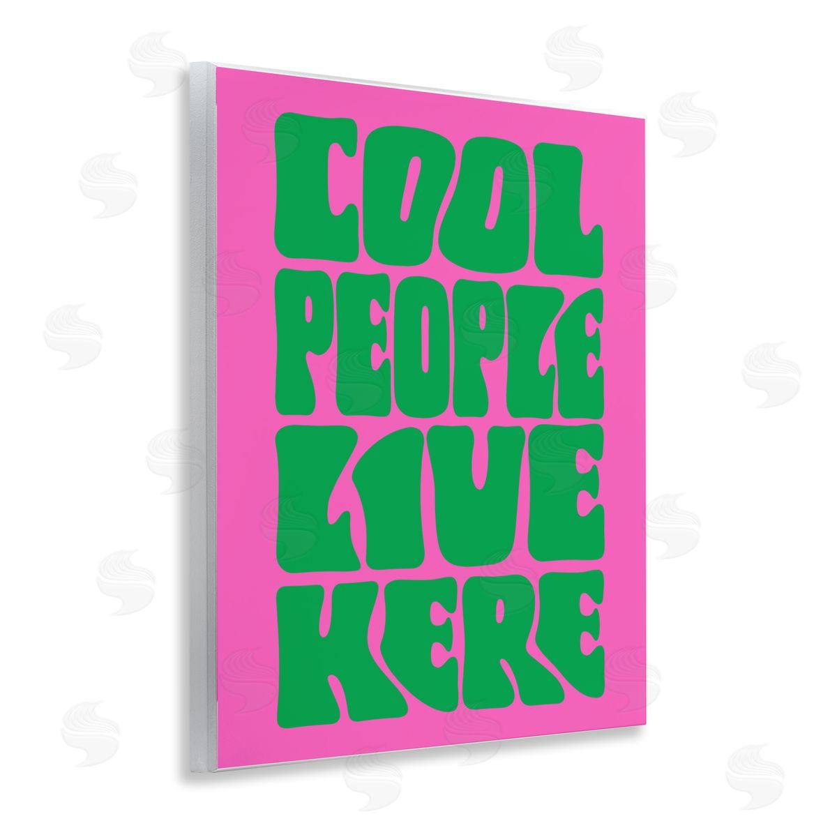 Cool People Live Here Wood Plaque Wall Art, Home Decor by House of Lulu