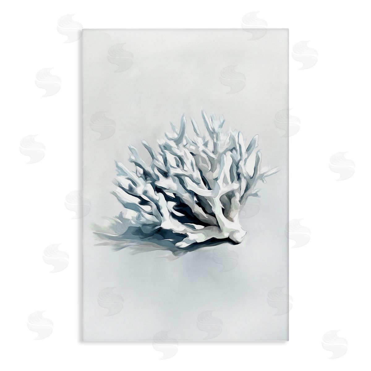 Subtle Staghorn Coral Canvas Wall Art, Home Decor by Ramona Murdock
