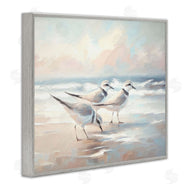 Ramona Murdock | Sandpipers Under Warm Beach Sun