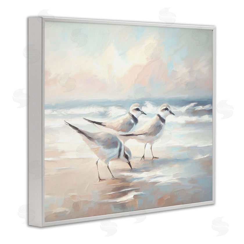 Ramona Murdock | Sandpipers Under Warm Beach Sun