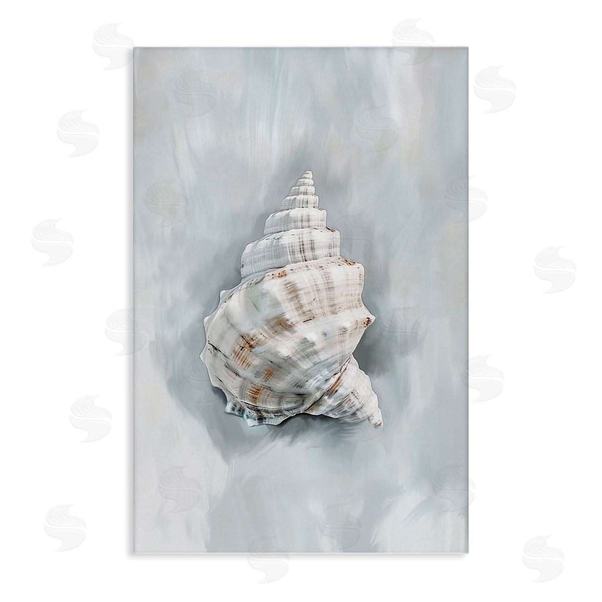 Conch Seashell Mirage Canvas Wall Art, Home Decor by Ramona Murdock