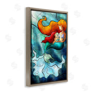 Mandie Manzano | Mermaid & Child Stained Glass Style