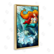 Mandie Manzano | Mermaid & Child Stained Glass Style