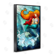 Mandie Manzano | Mermaid & Child Stained Glass Style