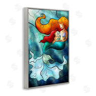 Mandie Manzano | Mermaid & Child Stained Glass Style