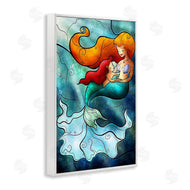 Mandie Manzano | Mermaid & Child Stained Glass Style
