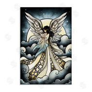 Mandie Manzano | Classic Angel & Baby in Clouds