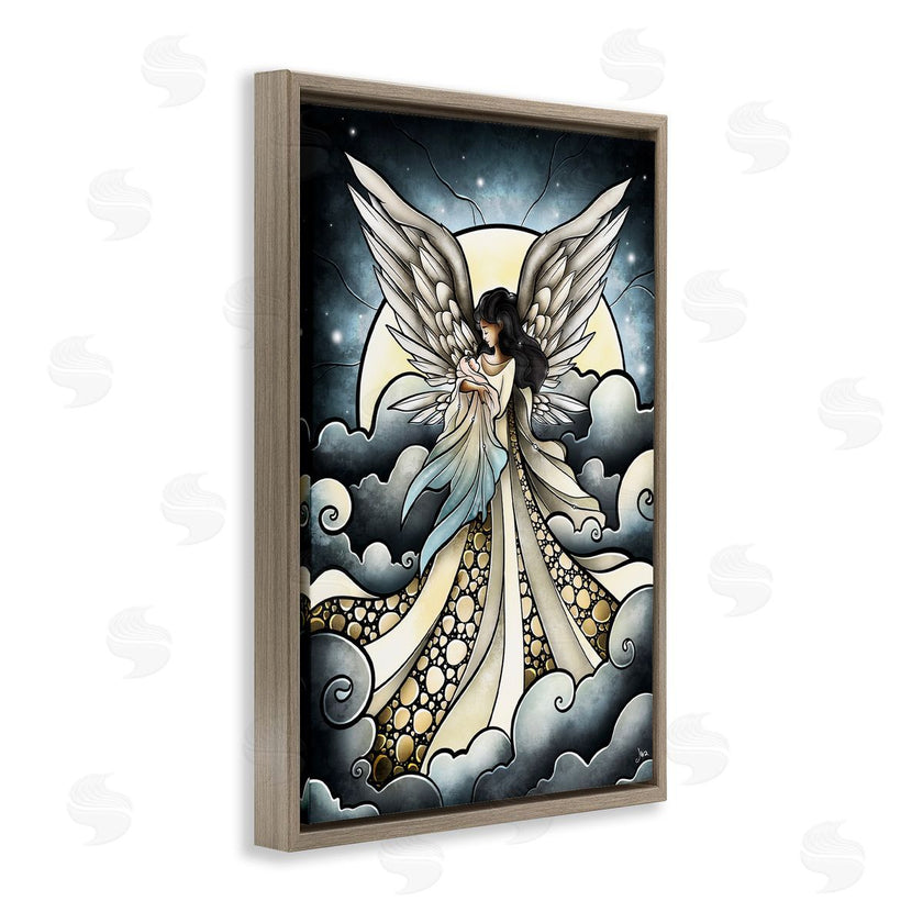 Mandie Manzano | Classic Angel & Baby in Clouds