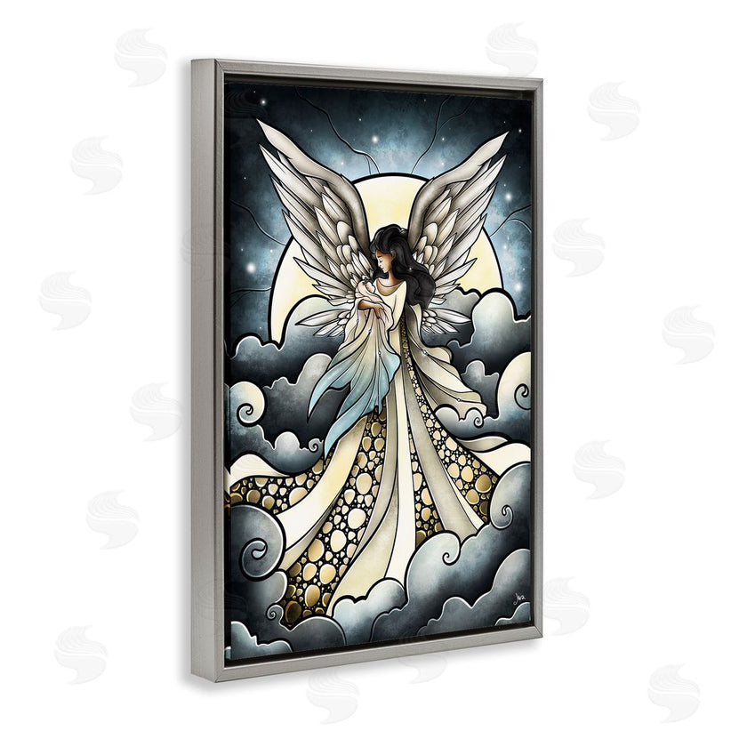 Mandie Manzano | Classic Angel & Baby in Clouds