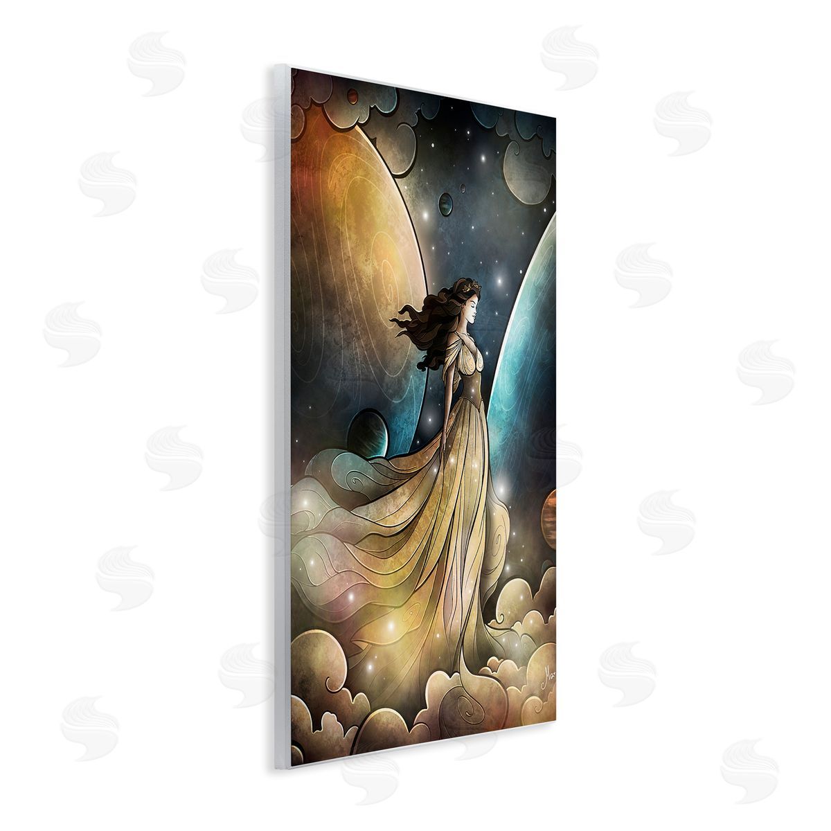 Heir of Heaven Portrait Wood Plaque Wall Art, Home Decor by Mandie Manzano