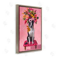 Heather Gauthier | Bulldog & Pink Bouquet